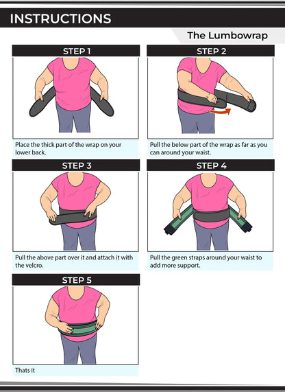 Lumbowrap Dual-Compression Back & Hips Stability Brace