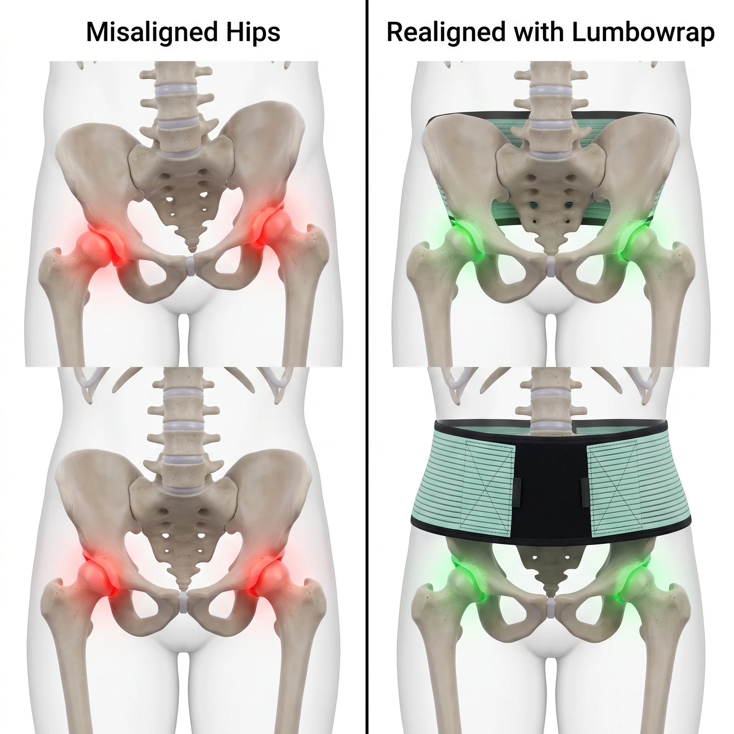 Lumbowrap Dual-Compression Back & Hips Stability Brace