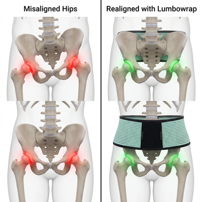 Lumbowrap Dual-Compression Back & Hips Stability Brace
